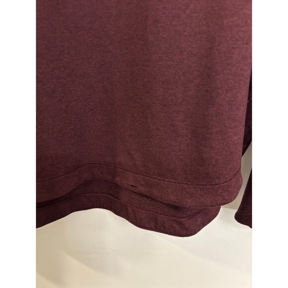 Athleta Uptempo Top Womens Medium Long Sleeve Pullover Auberge Heather Athletic - Picture 7 of 7